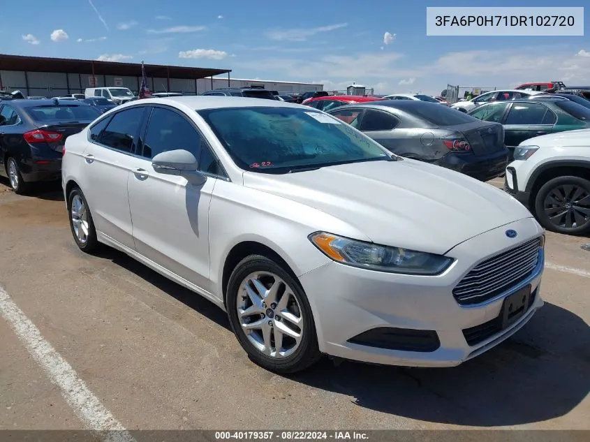 2013 Ford Fusion Se VIN: 3FA6P0H71DR102720 Lot: 40179357