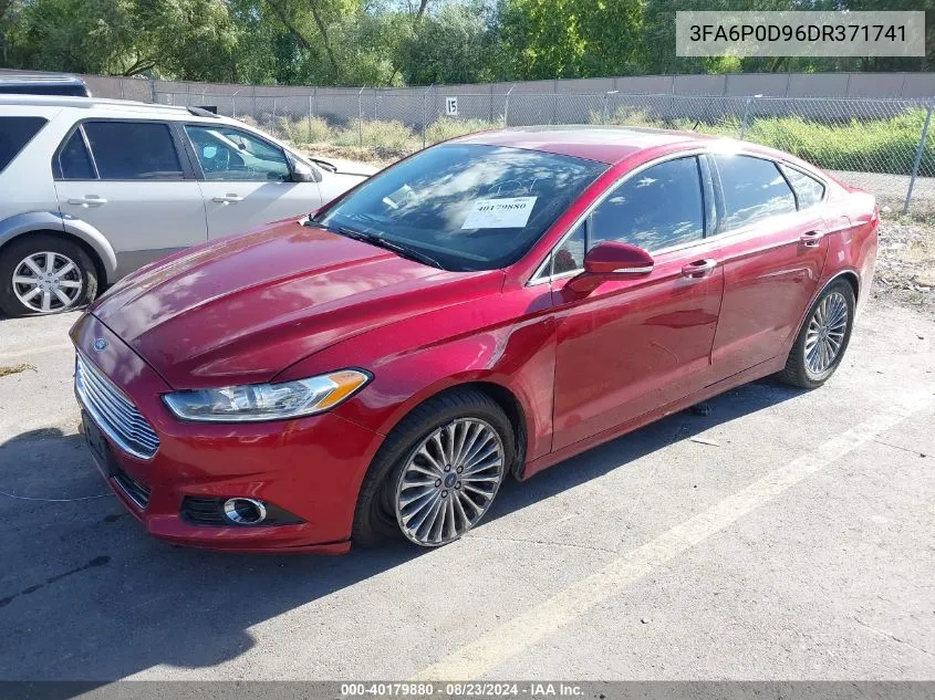 3FA6P0D96DR371741 2013 Ford Fusion Titanium