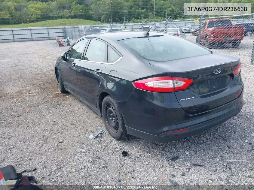 3FA6P0G74DR236638 2013 Ford Fusion S