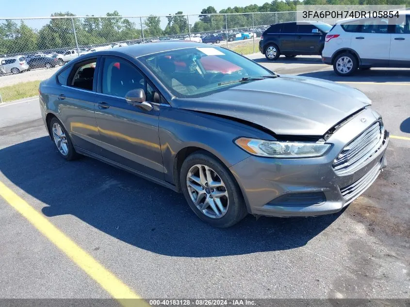 2013 Ford Fusion Se VIN: 3FA6P0H74DR105854 Lot: 40183128