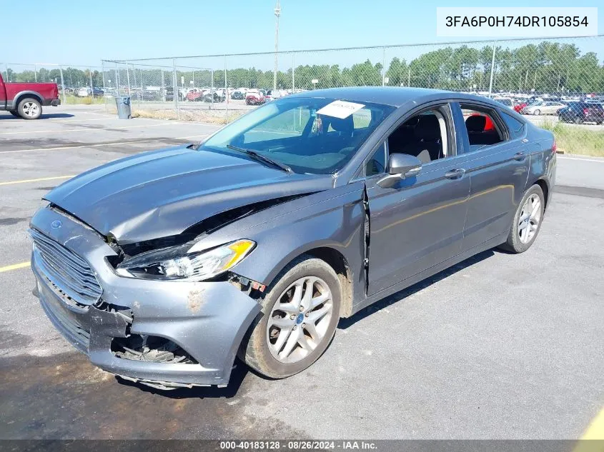 2013 Ford Fusion Se VIN: 3FA6P0H74DR105854 Lot: 40183128