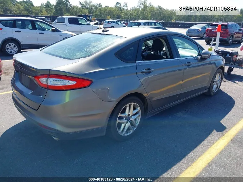 2013 Ford Fusion Se VIN: 3FA6P0H74DR105854 Lot: 40183128