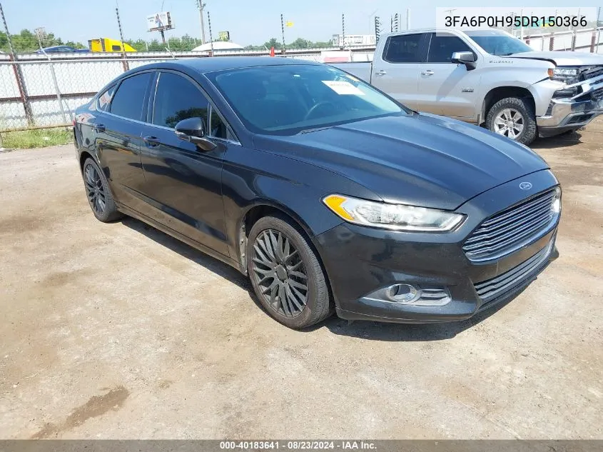 2013 Ford Fusion Se VIN: 3FA6P0H95DR150366 Lot: 40183641