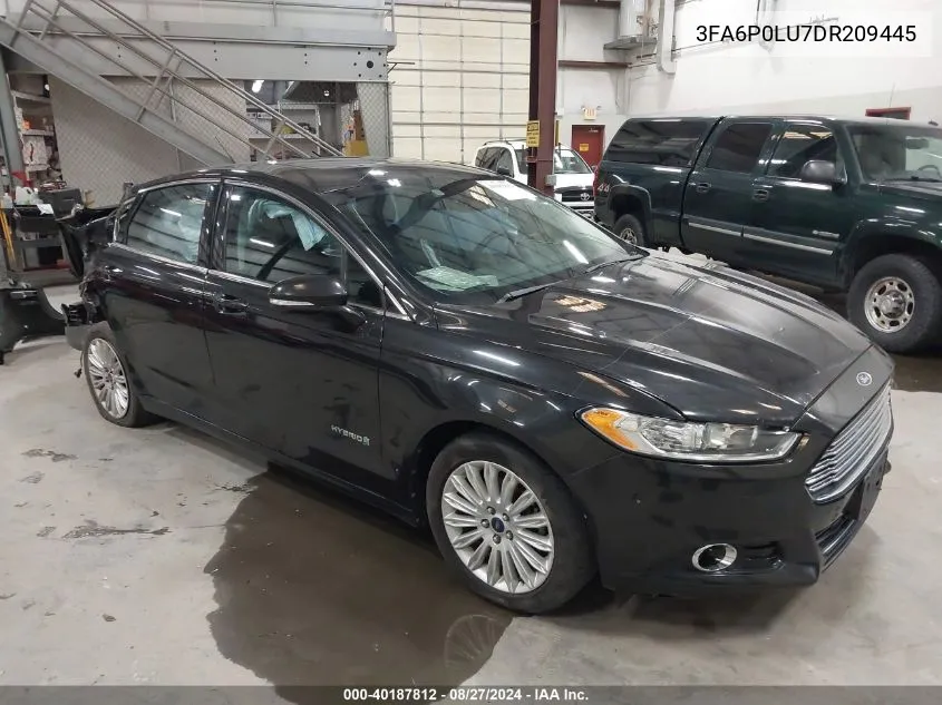 2013 Ford Fusion Hybrid Se VIN: 3FA6P0LU7DR209445 Lot: 40187812