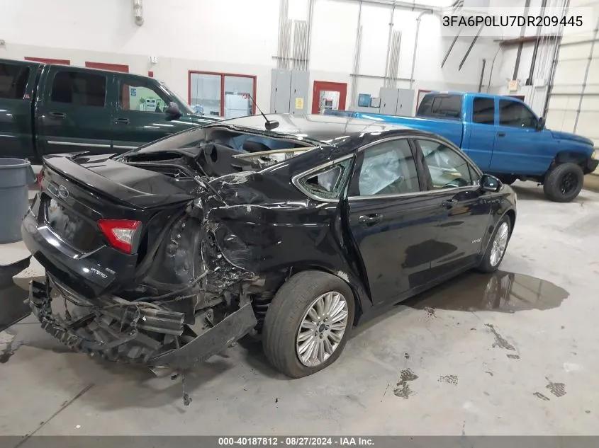 3FA6P0LU7DR209445 2013 Ford Fusion Hybrid Se