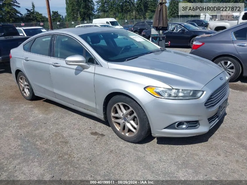 2013 Ford Fusion Se VIN: 3FA6P0HR0DR227872 Lot: 40199511