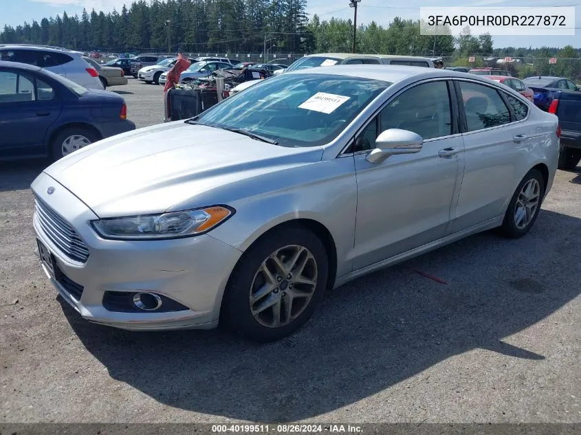 2013 Ford Fusion Se VIN: 3FA6P0HR0DR227872 Lot: 40199511