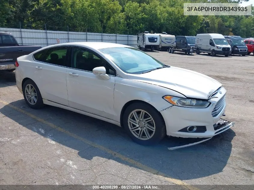 2013 Ford Fusion Se VIN: 3FA6P0HR8DR343935 Lot: 40208299