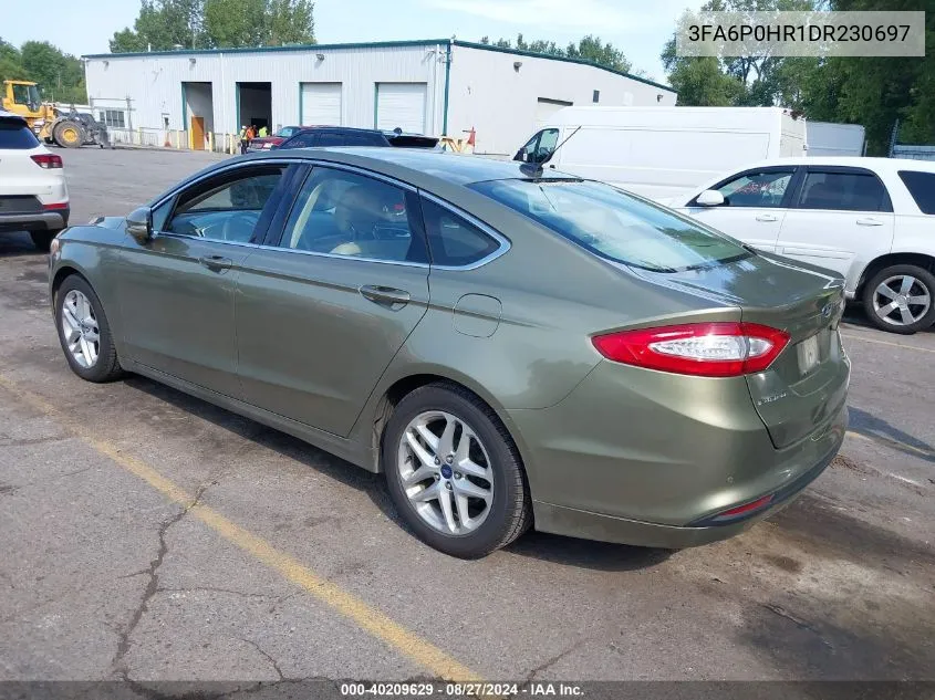 2013 Ford Fusion Se VIN: 3FA6P0HR1DR230697 Lot: 40209629