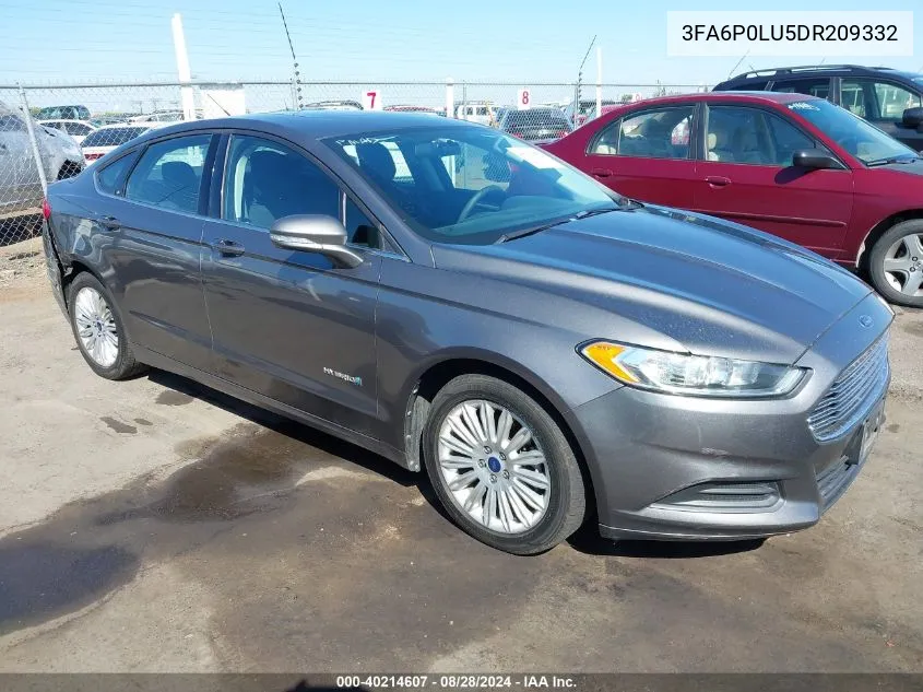 3FA6P0LU5DR209332 2013 Ford Fusion Hybrid Se