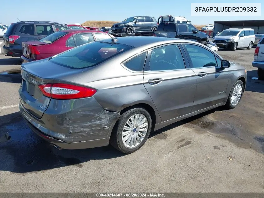 3FA6P0LU5DR209332 2013 Ford Fusion Hybrid Se