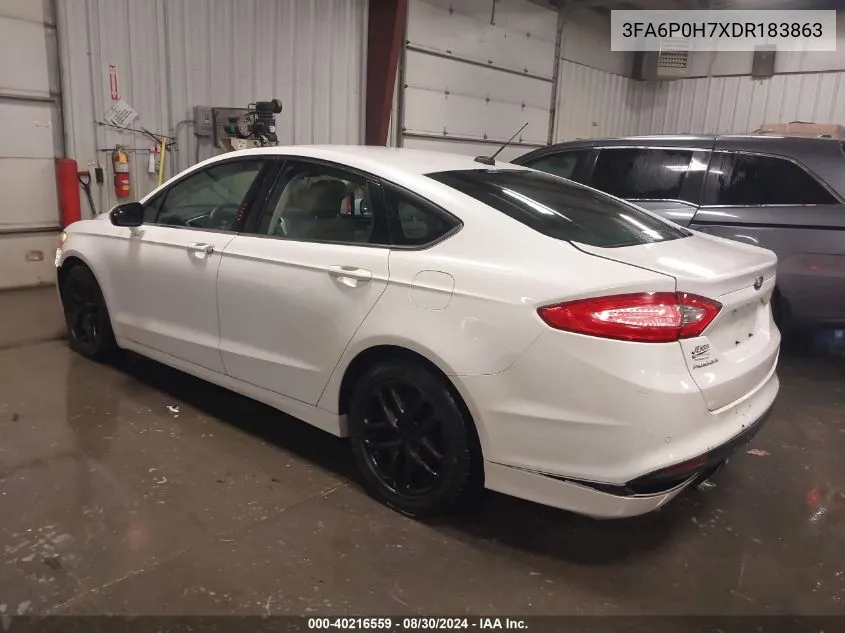 3FA6P0H7XDR183863 2013 Ford Fusion Se