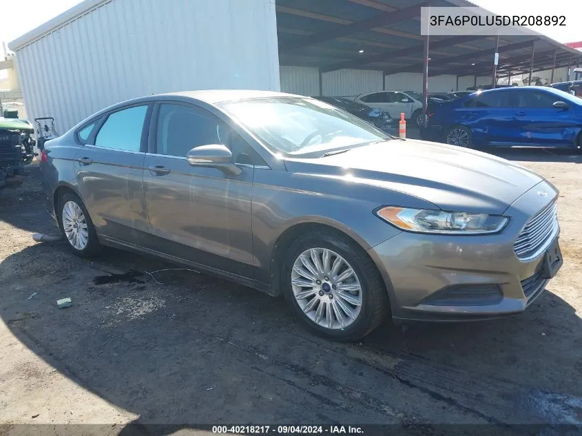 3FA6P0LU5DR208892 2013 Ford Fusion Hybrid Se