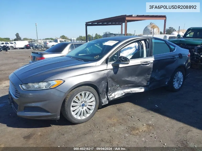 3FA6P0LU5DR208892 2013 Ford Fusion Hybrid Se