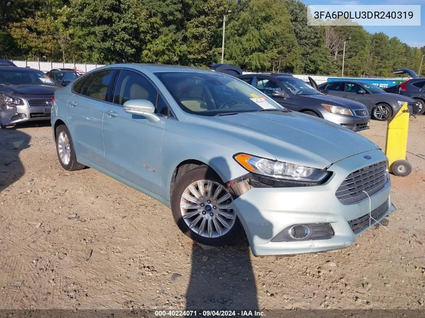 3FA6P0LU3DR240319 2013 Ford Fusion Hybrid Se