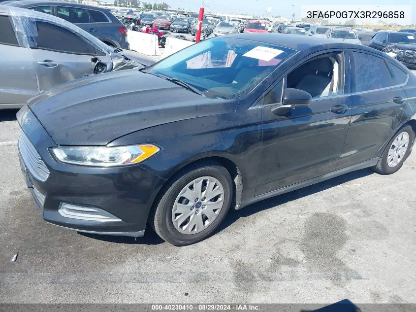 2013 Ford Fusion VIN: 3FA6P0G7X3R296858 Lot: 40230410