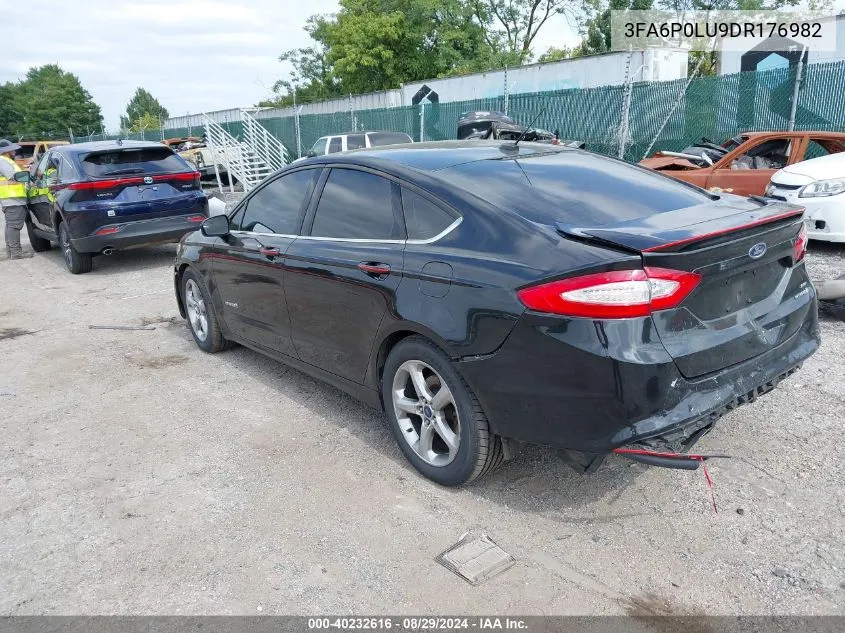 2013 Ford Fusion Hybrid Se VIN: 3FA6P0LU9DR176982 Lot: 40232616