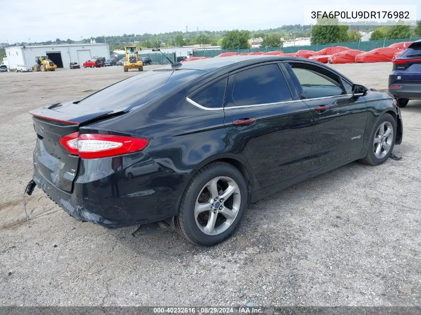 3FA6P0LU9DR176982 2013 Ford Fusion Hybrid Se