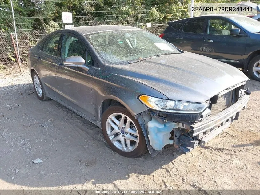 2013 Ford Fusion Se VIN: 3FA6P0H78DR341441 Lot: 40237838