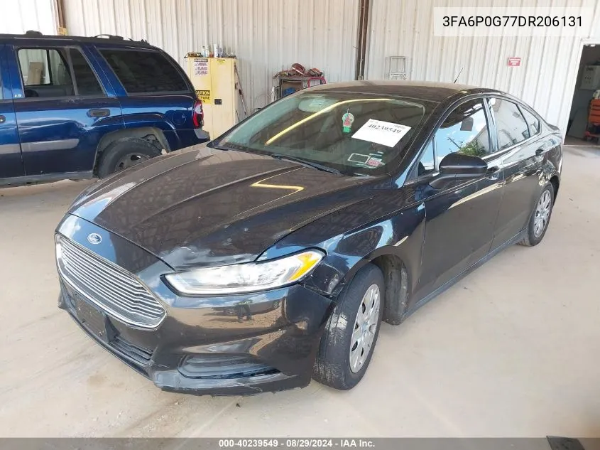 2013 Ford Fusion S VIN: 3FA6P0G77DR206131 Lot: 40239549