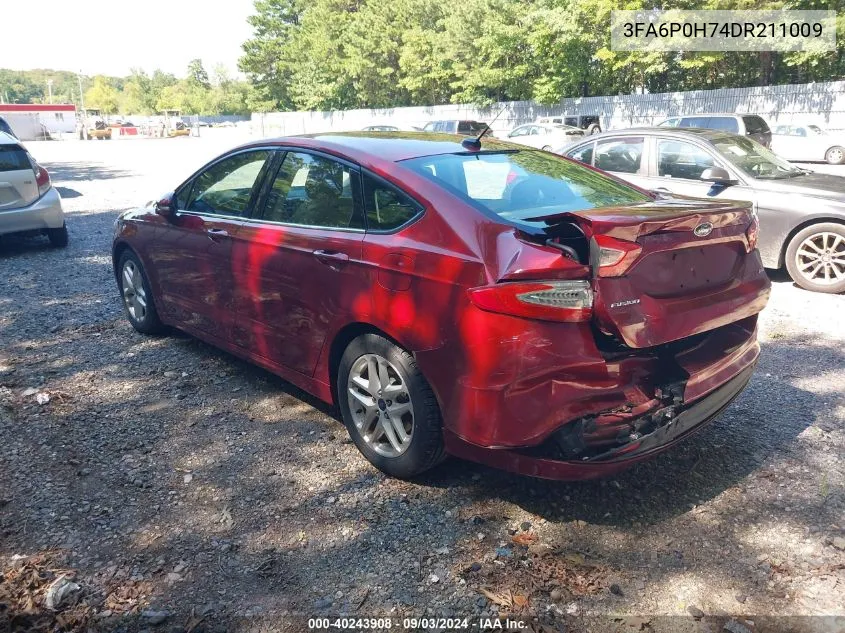 3FA6P0H74DR211009 2013 Ford Fusion Se