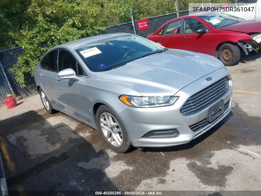 2013 Ford Fusion Se VIN: 3FA6P0H75DR361047 Lot: 40250295