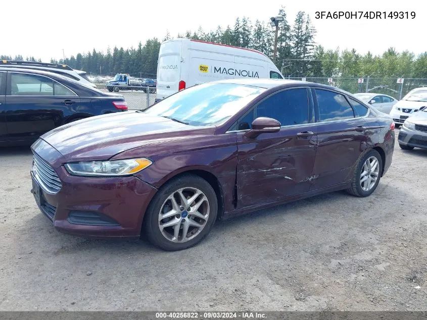 3FA6P0H74DR149319 2013 Ford Fusion Se