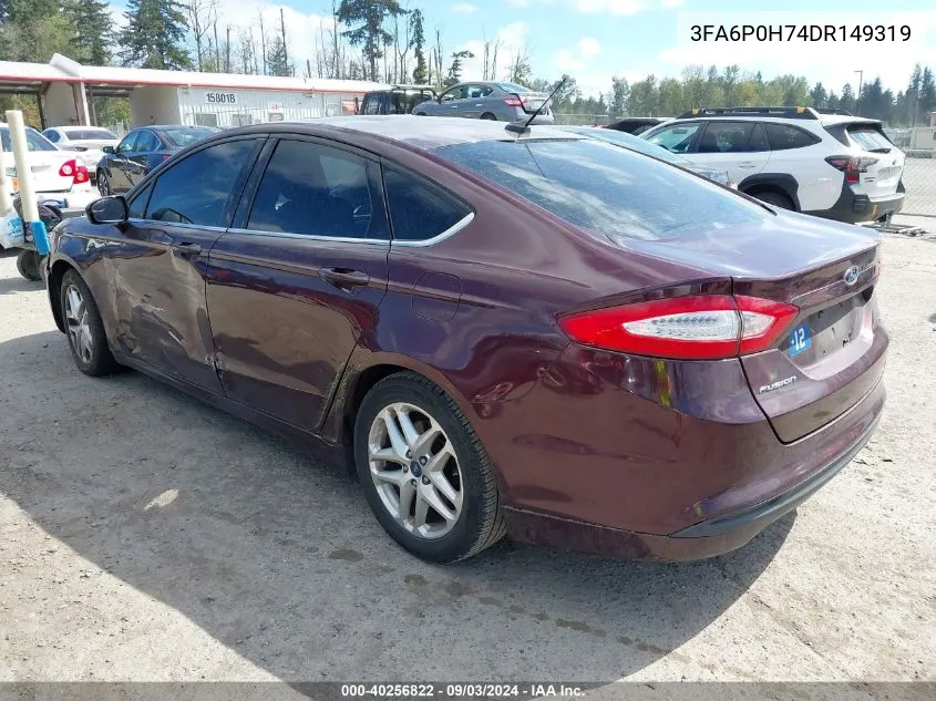 3FA6P0H74DR149319 2013 Ford Fusion Se