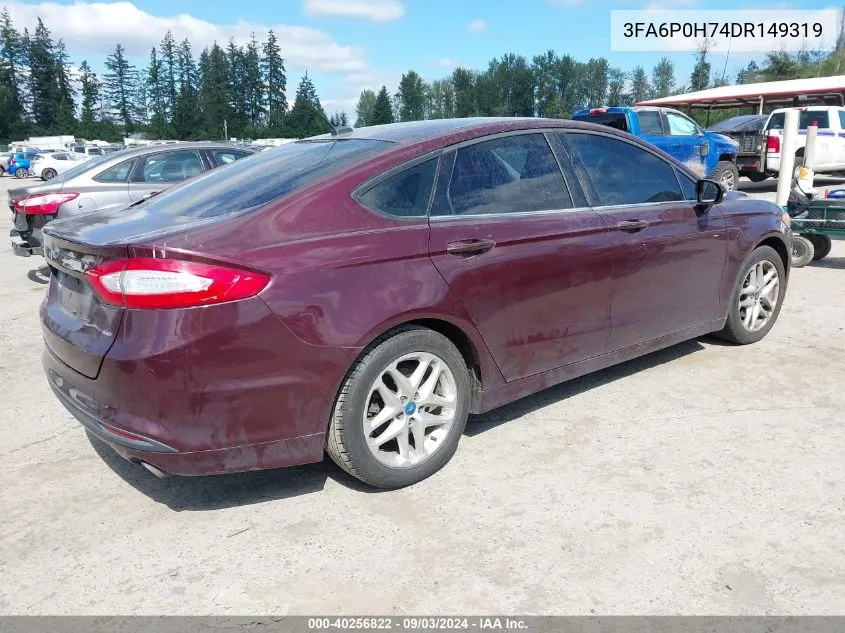 3FA6P0H74DR149319 2013 Ford Fusion Se