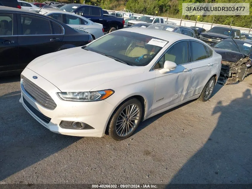 2013 Ford Fusion Hybrid Se VIN: 3FA6P0LU8DR303477 Lot: 40266302