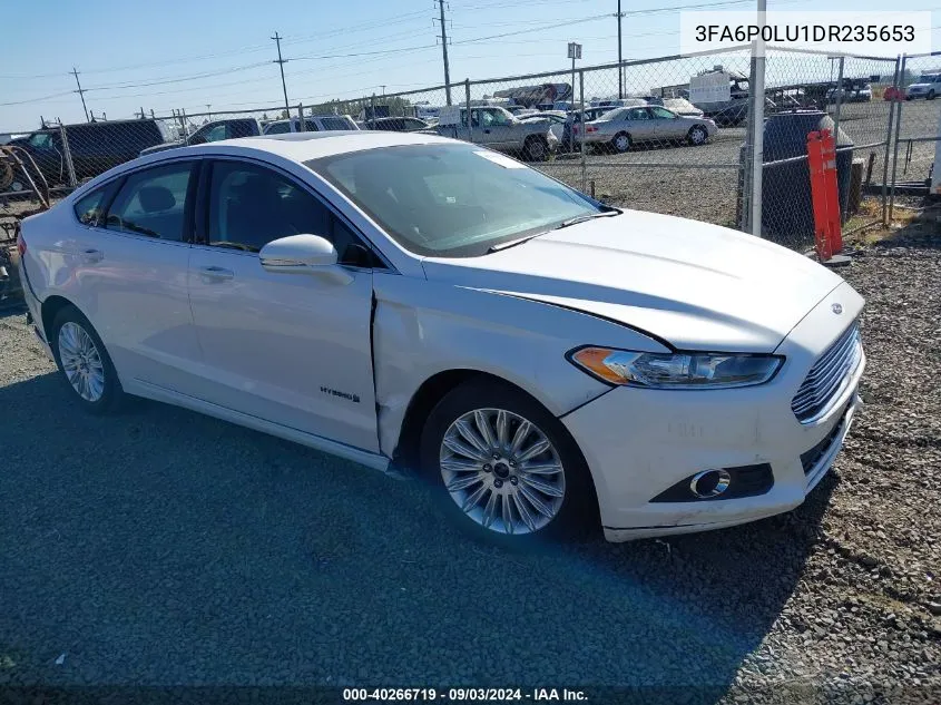 2013 Ford Fusion Hybrid Se VIN: 3FA6P0LU1DR235653 Lot: 40266719