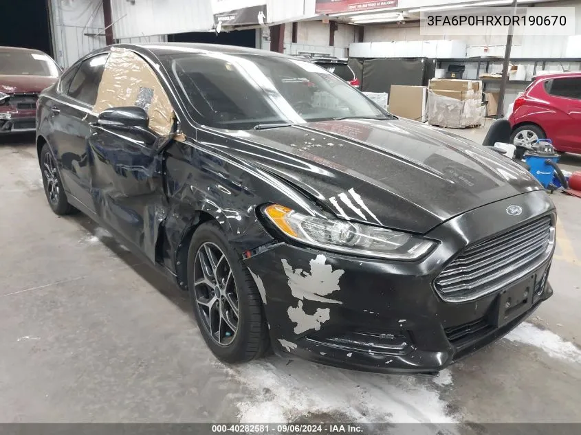 3FA6P0HRXDR190670 2013 Ford Fusion Se