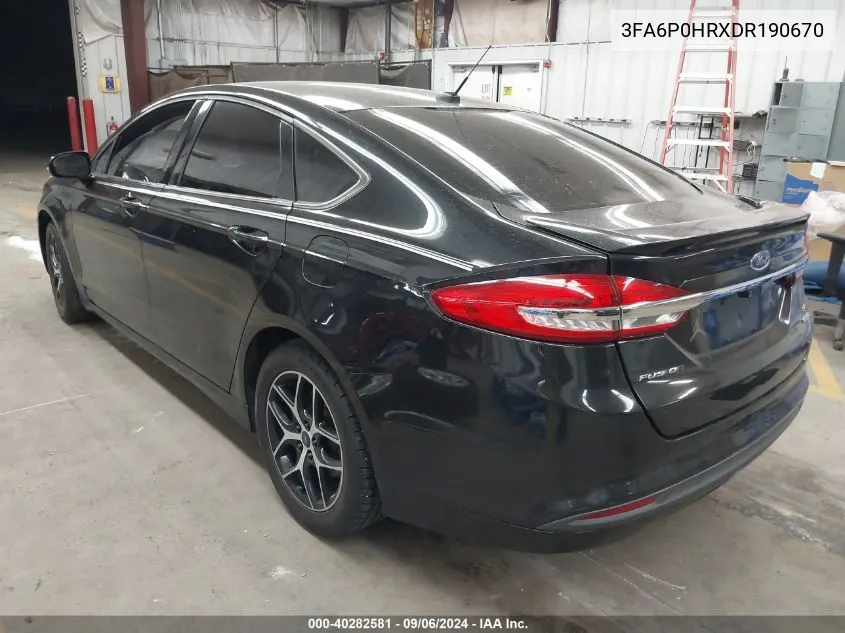 3FA6P0HRXDR190670 2013 Ford Fusion Se