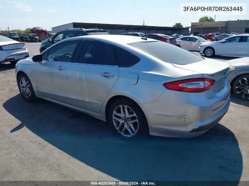 2013 Ford Fusion Se VIN: 3FA6P0HR7DR263445 Lot: 40283505