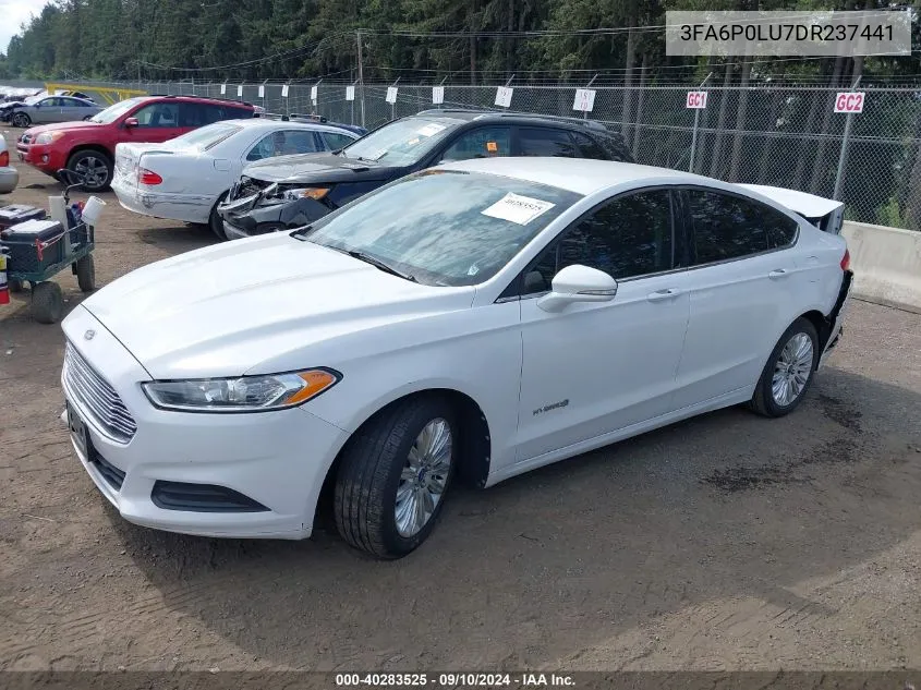 3FA6P0LU7DR237441 2013 Ford Fusion Hybrid Se