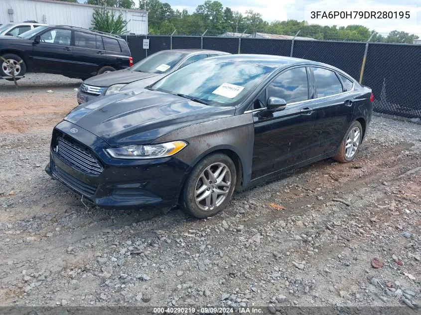 2013 Ford Fusion Se VIN: 3FA6P0H79DR280195 Lot: 40290219