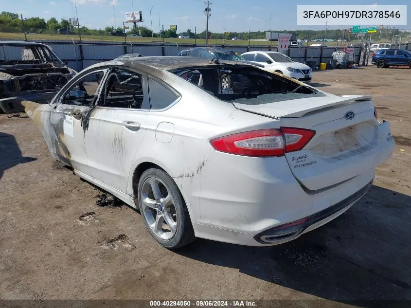 3FA6P0H97DR378546 2013 Ford Fusion Se