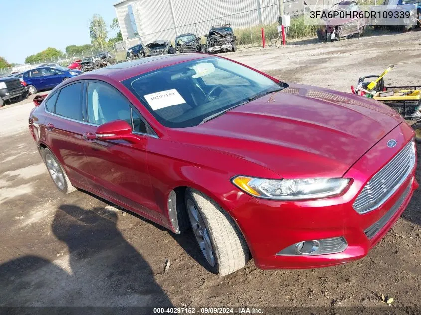 2013 Ford Fusion Se VIN: 3FA6P0HR6DR109339 Lot: 40297152