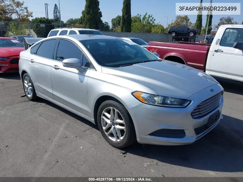 2013 Ford Fusion Se VIN: 3FA6P0HR6DR223499 Lot: 40297706