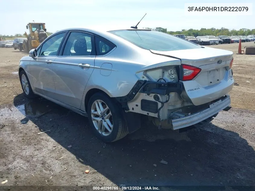 2013 Ford Fusion Se VIN: 3FA6P0HR1DR222079 Lot: 40298765