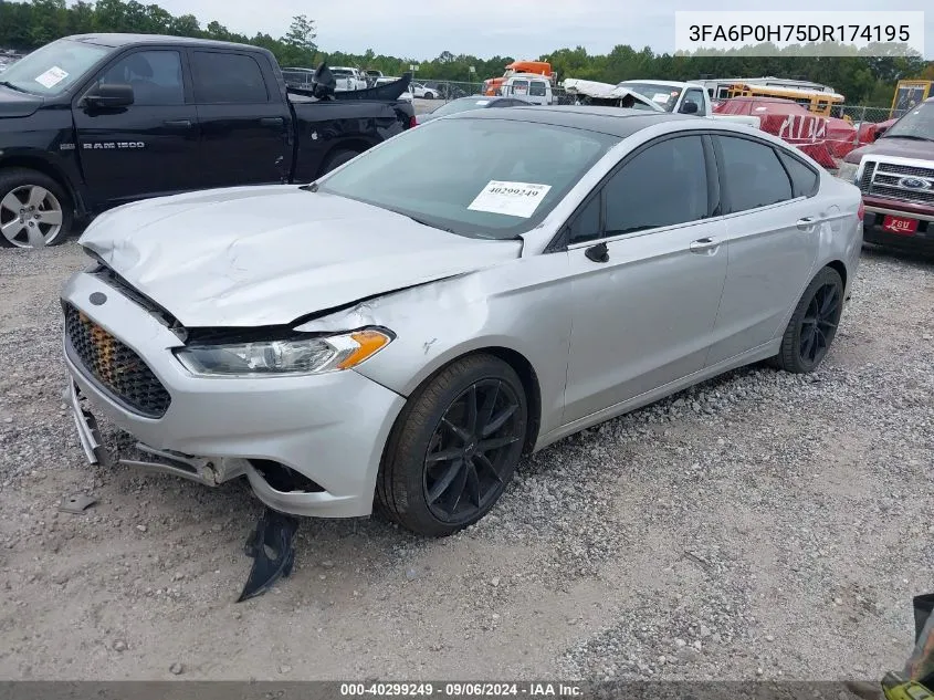 2013 Ford Fusion Se VIN: 3FA6P0H75DR174195 Lot: 40299249