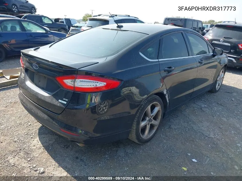 3FA6P0HRXDR317773 2013 Ford Fusion Se