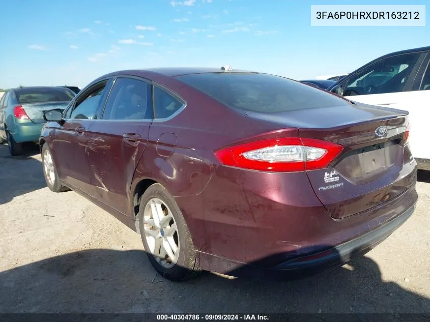 3FA6P0HRXDR163212 2013 Ford Fusion Se