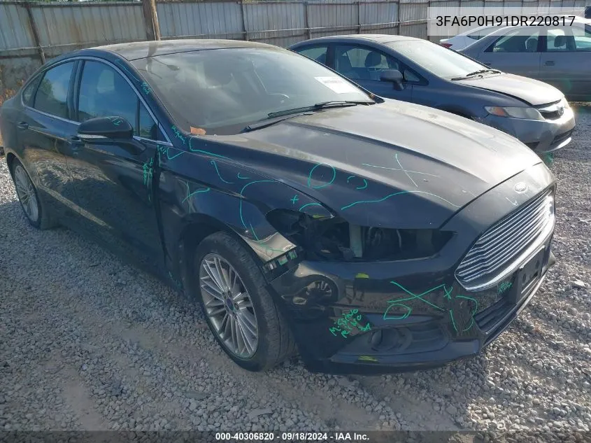 2013 Ford Fusion Se VIN: 3FA6P0H91DR220817 Lot: 40306820