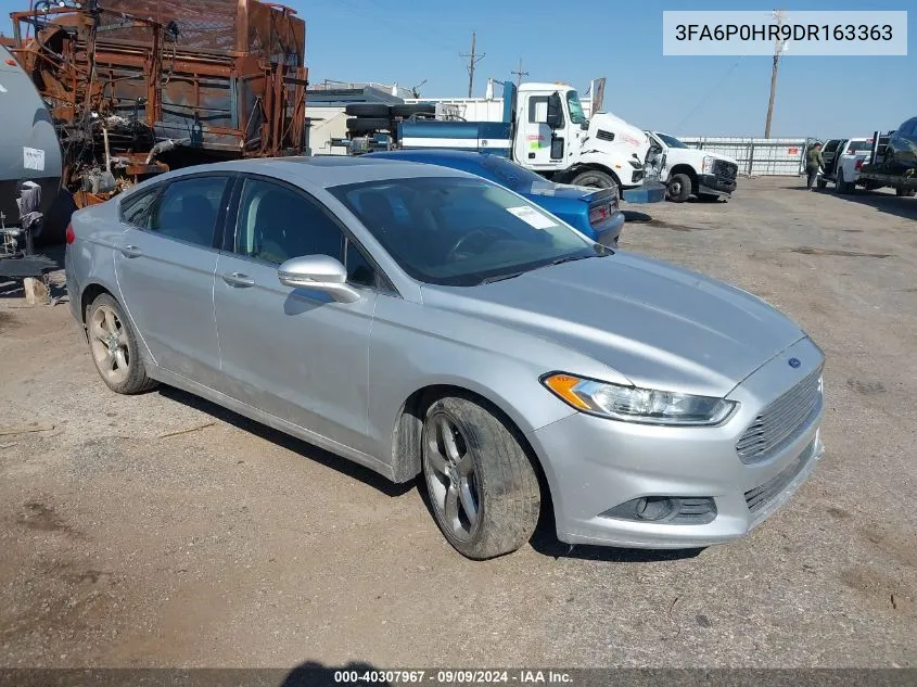 2013 Ford Fusion Se VIN: 3FA6P0HR9DR163363 Lot: 40307967