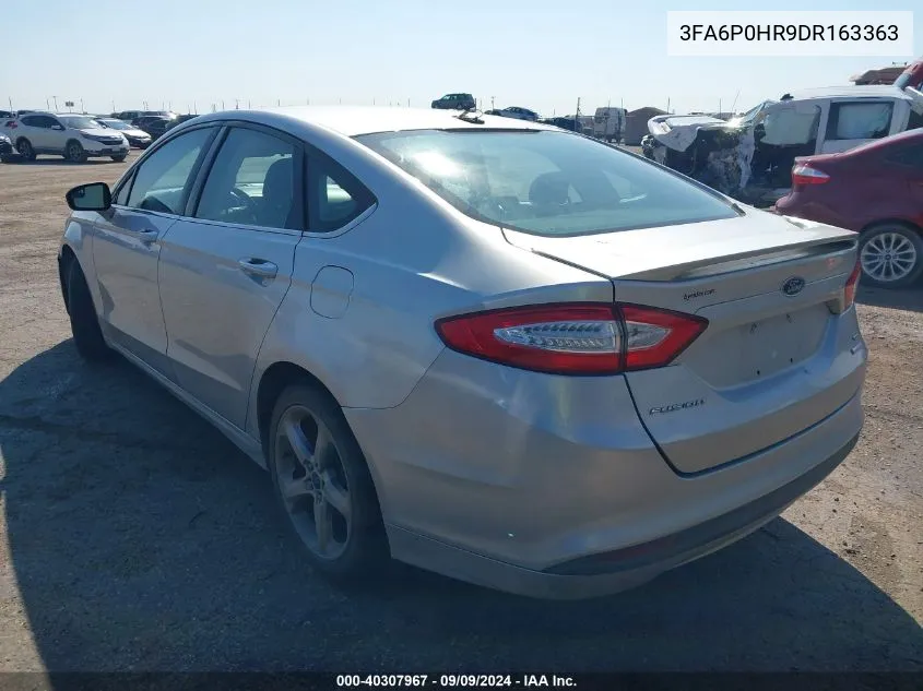 2013 Ford Fusion Se VIN: 3FA6P0HR9DR163363 Lot: 40307967