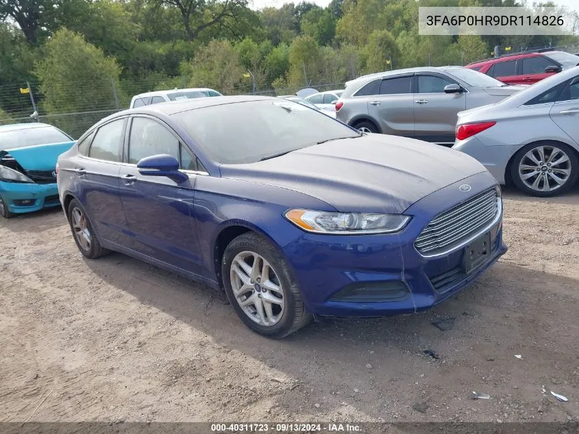 3FA6P0HR9DR114826 2013 Ford Fusion Se