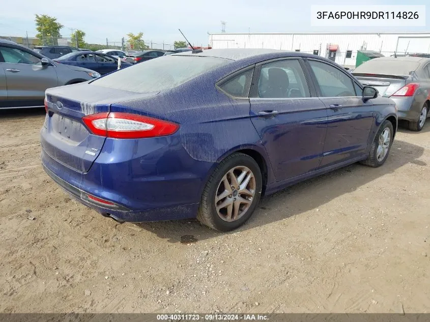 3FA6P0HR9DR114826 2013 Ford Fusion Se