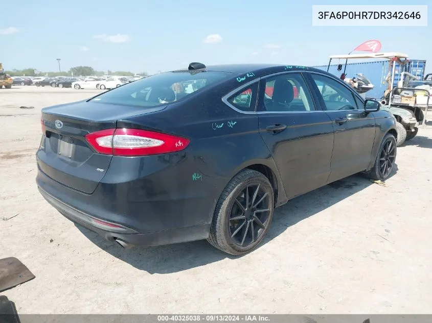 3FA6P0HR7DR342646 2013 Ford Fusion Se