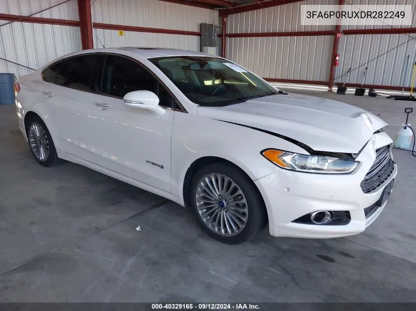 2013 Ford Fusion Hybrid Titanium VIN: 3FA6P0RUXDR282249 Lot: 40329165